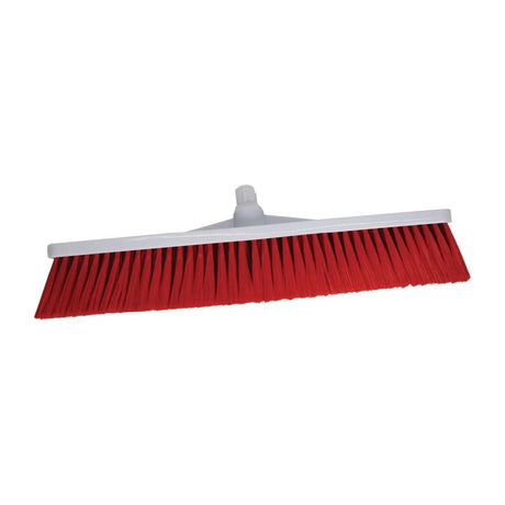 SYR Hygiene Broom Head Soft Bristle Red - L868