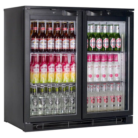 Tefcold Back Bar Bottle Cooler - BA20H Double Door Bottle Coolers Tefcold   