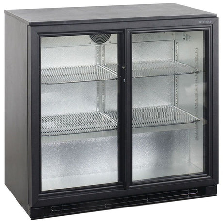 Tefcold Double Sliding Door Back Bar Bottle Cooler - BA25S Double Door Bottle Coolers Tefcold   