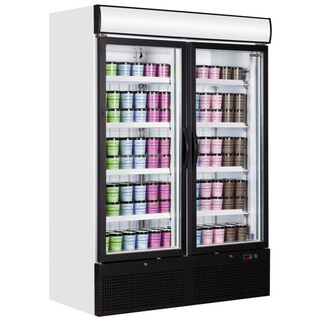 Tefcold Double Glass Door Upright Display Freezer - NF5000G Upright Glass Door Freezers Tefcold   