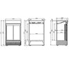 Tefcold Glass Door Merchandiser - FSC1200S Refrigerated Merchandisers Tefcold   