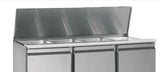 Tefcold G-Line Three Door GN 1/1 Pizza Prep Saladette Counter - GS365 Pizza Prep Counters - 3 Door Tefcold   