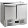 Tefcold G-Line Two Door GN 1/1 Pizza Prep Saladette Counter - GS92 Pizza Prep Counters - 2 Door Tefcold   
