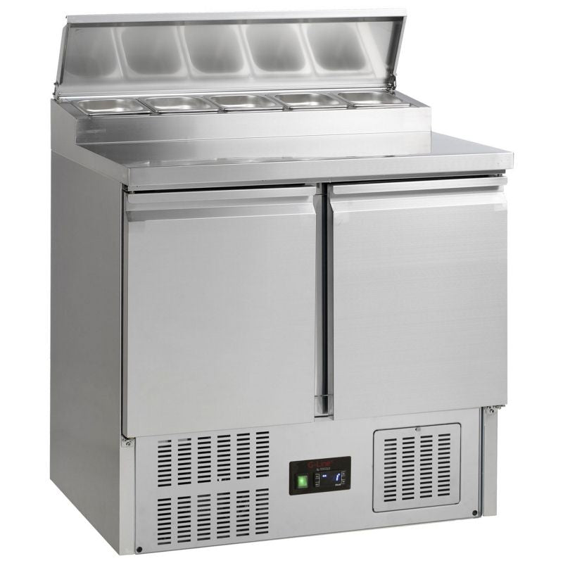 Tefcold G-Line Two Door GN 1/1 Pizza Prep Saladette Counter - GSS20