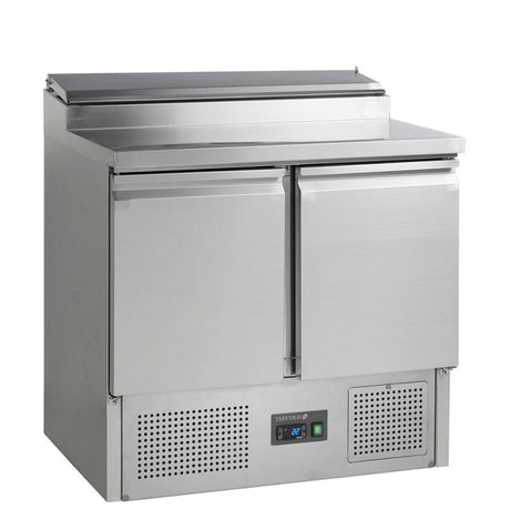 Tefcold G-Line Two Door GN 1/1 Pizza Prep Saladette Counter - GSS20 Pizza Prep Counters - 2 Door Tefcold   