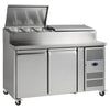 Tefcold Gastronorm Preparation Counter - SS7200 Pizza Prep Counters - 2 Door Tefcold   