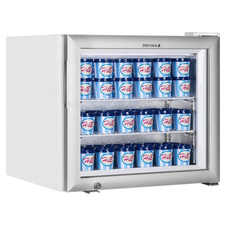 Tefcold Glass Door Display Freezer - UF50G Refrigerated Counter Top Displays Tefcold   