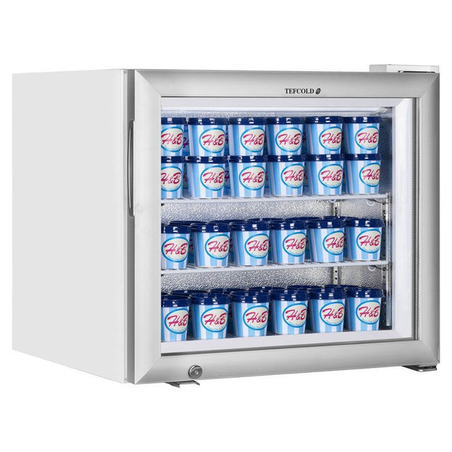 Tefcold Glass Door Display Freezer - UF50G Refrigerated Counter Top Displays Tefcold   