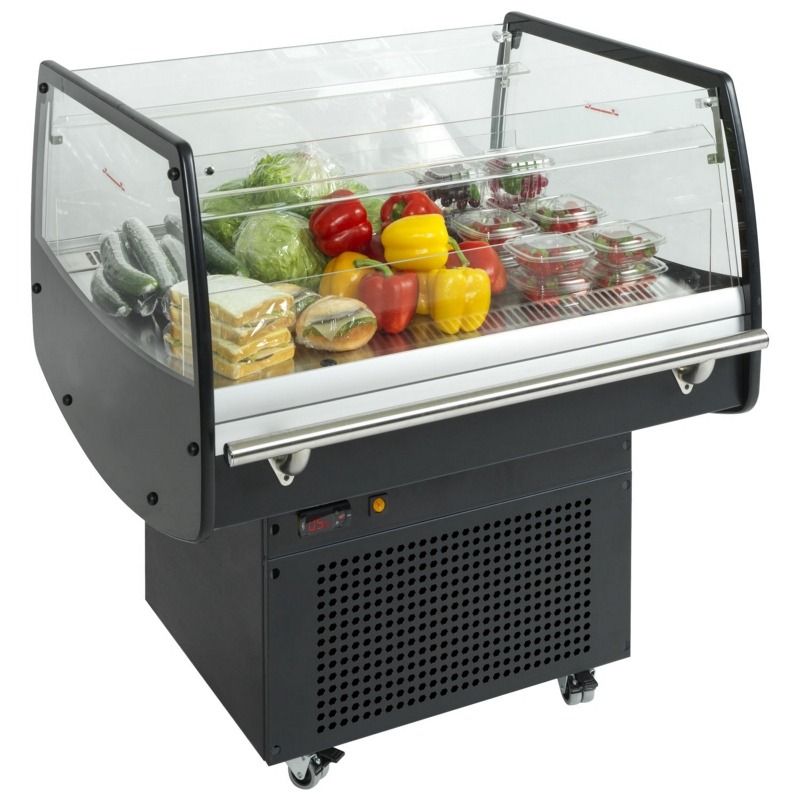 Tefcold Glass Impulse Cooler / Spider Fridge Black - PDC90 Refrigerated Merchandisers Tefcold   