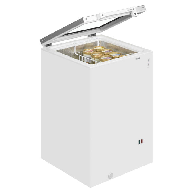 Tefcold Hinged Glass Lid Chest Freezer -- ST160 Display Chest Freezers Tefcold   