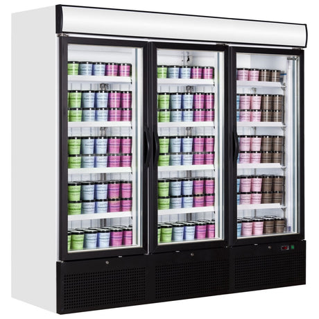 Tefcold Triple Glass Door Upright Display Freezer - NF7500G Upright Glass Door Freezers Tefcold   