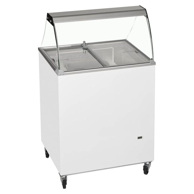 Tefcold Scoop Ice Cream Counter Display 4 x 5 Litre - IC200SC + CANOPY Ice Cream Display Freezers Tefcold   