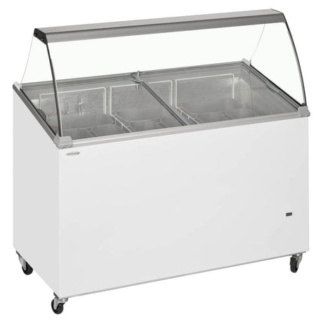 Tefcold Scoop Ice Cream Counter Display 9 x 5 Litre - IC400SCE + CANOPY Ice Cream Display Freezers Tefcold   