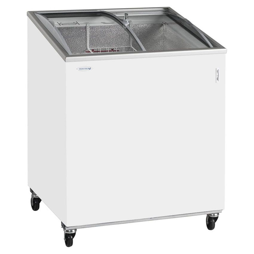 Tefcold Sliding Curved Glass Lid Chest Freezer - IC200SCEB Ice Cream Display Freezers Tefcold   