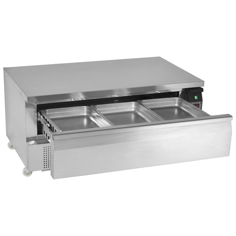 Tefcold Uni Drawer Dual Temperature Gastronorm Counter Stainless Steel - UD1-3 Counter Fridges With Drawers Tefcold   