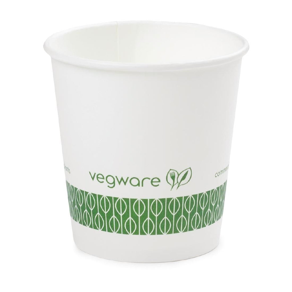 Vegware Compostable Espresso Cups Single Wall 114ml / 4oz (Pack of 1000) - GH028 Disposable Cups Vegware   