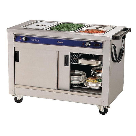 Victor Mobile Crown Bain Marie Hot Cupboard BM30MS - T718 Hot Cupboards Victor   