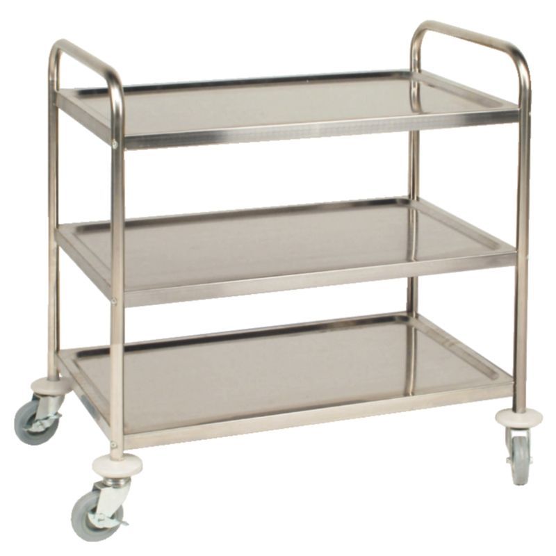 Vogue 3 Tier Clearing Trolley Medium - F994 Service Trolleys Vogue   