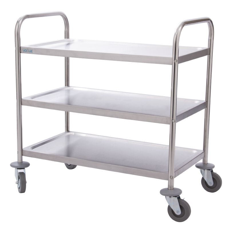 Vogue 3 Tier Clearing Trolley Small - F993 Service Trolleys Vogue   
