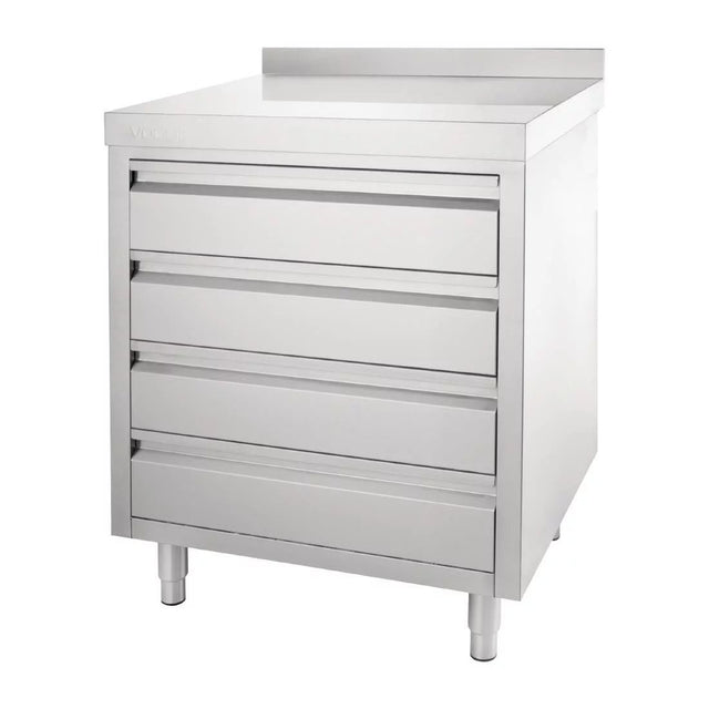 Vogue 4 Drawer Workstation - CR988 Stainless Steel Prep Stations Vogue   