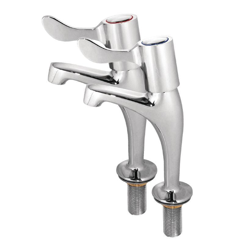 Vogue Basin Pillar Lever Taps (2 Pack) - G461 Stand Alone Taps Vogue   