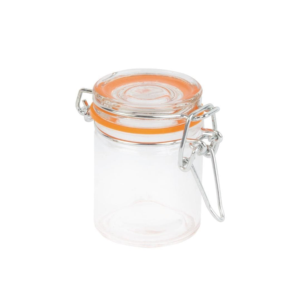 Vogue Mini Glass Terrine Jar 50ml (Pack of 12) - CG398 Containers & Jars Vogue   