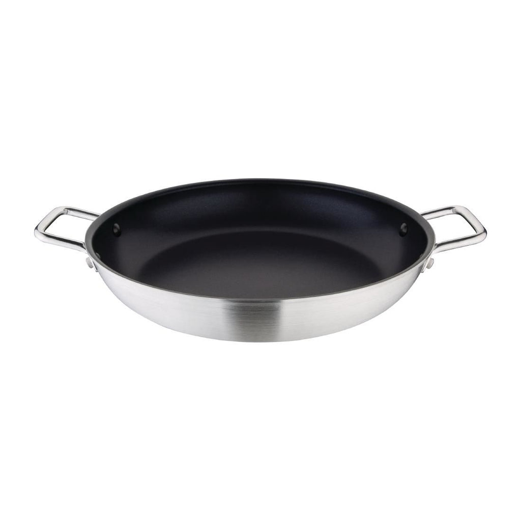 Vogue Non Stick Teflon Aluminium Paella Pan 350mm - T368 Pans & Pots Vogue   