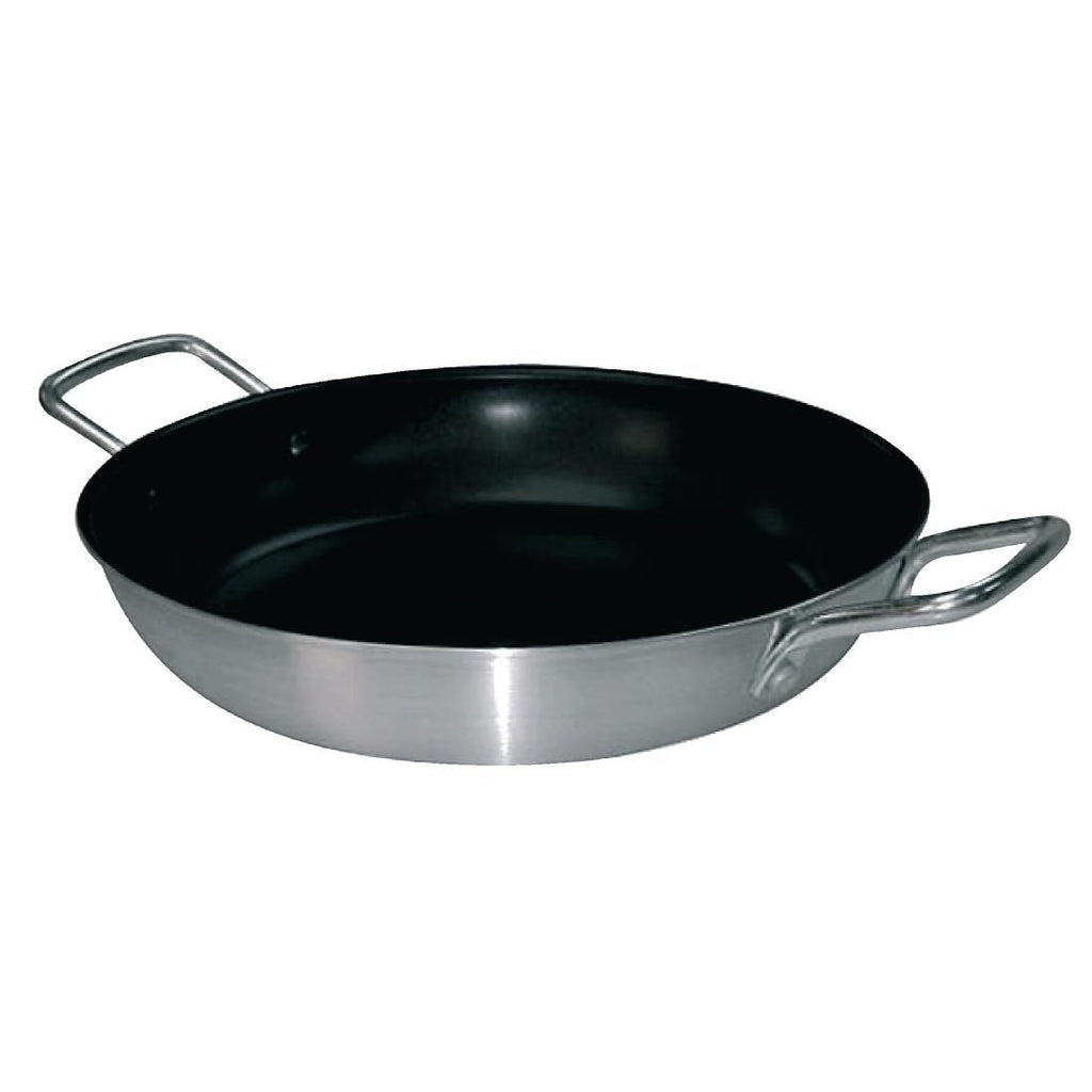 Vogue Non Stick Teflon Aluminium Paella Pan 450mm - T369 Pans & Pots Vogue   