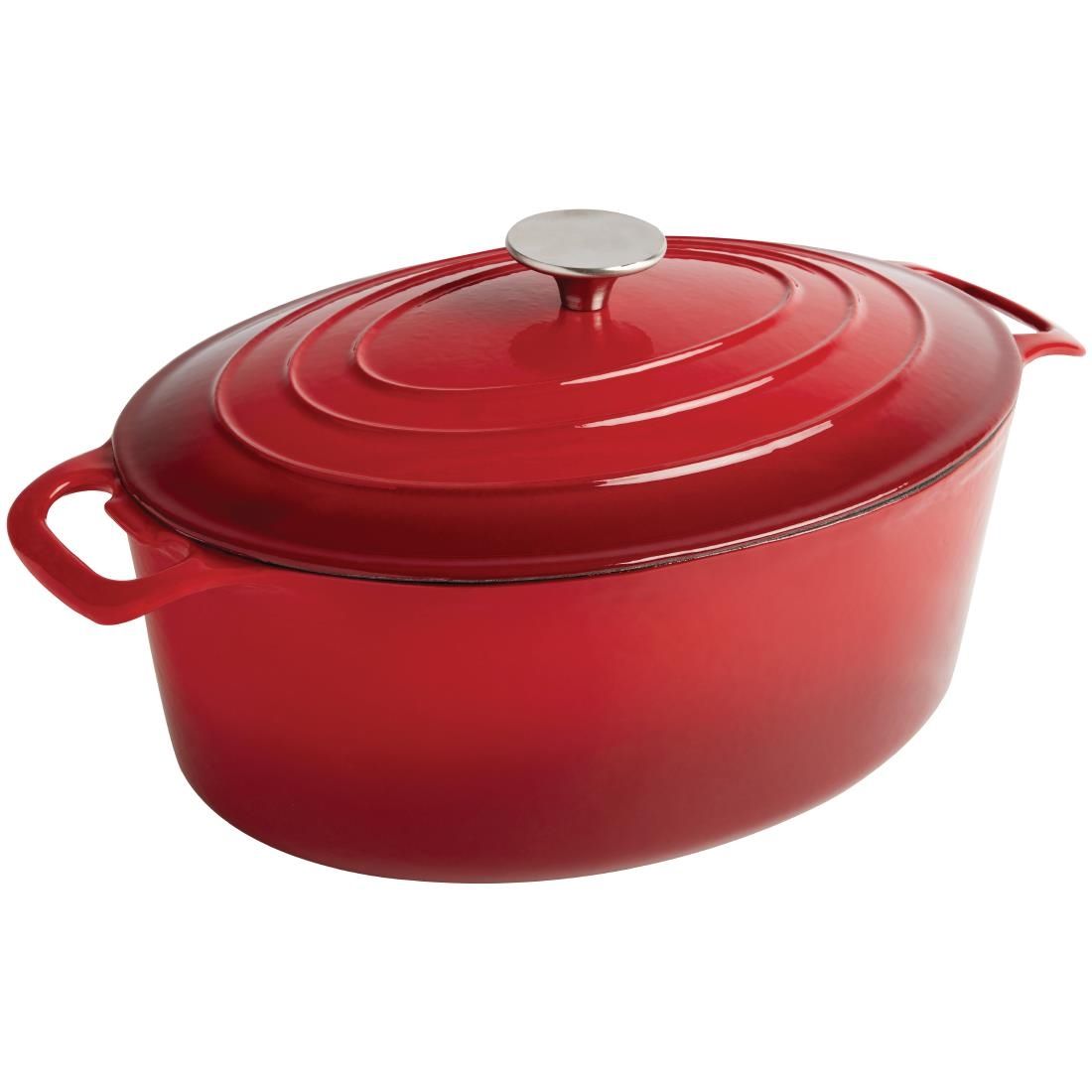 Vogue Red Oval Casserole Dish 5Ltr - GH313 Oven to Table Vogue   