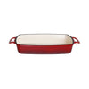 Vogue Red Rectangular Cast Iron Dish 1.8Ltr - GH319 Oven to Table Vogue   