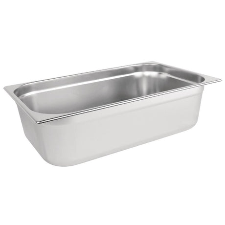 Vogue Stainless Steel 1/1 Gastronorm Pan 150mm - K924 GN Gastronorm Pans Vogue   