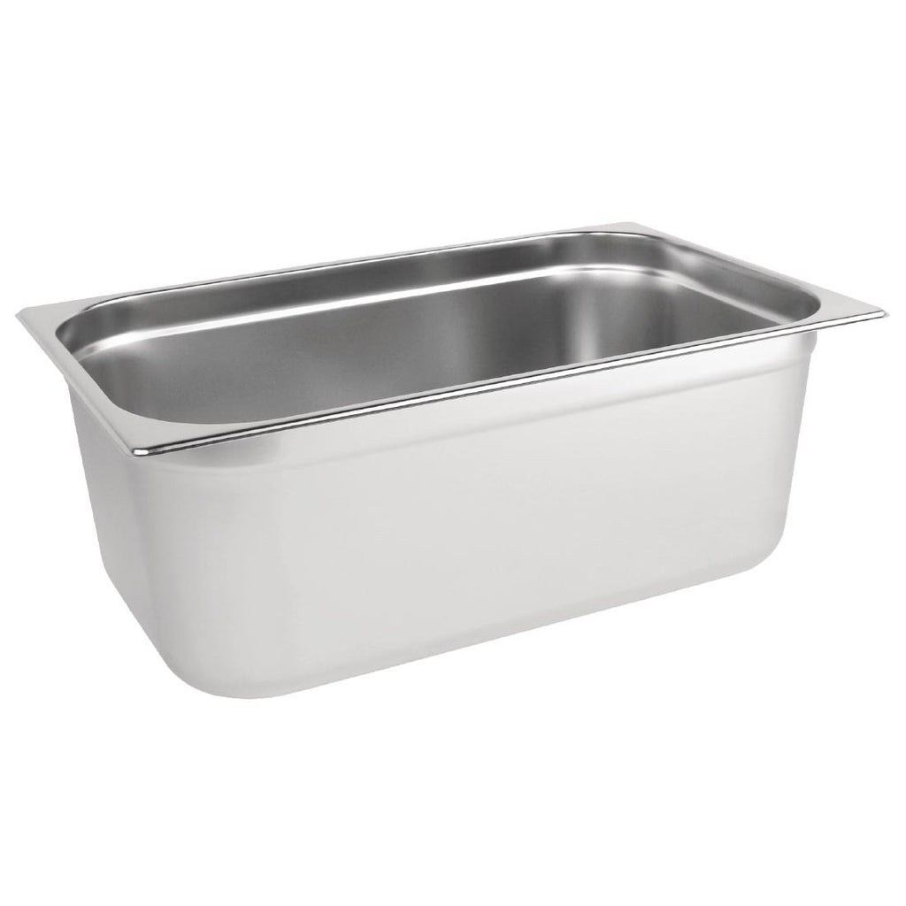 Vogue Stainless Steel 1/1 Gastronorm Pan 200mm - K918 GN Gastronorm Pans Vogue   