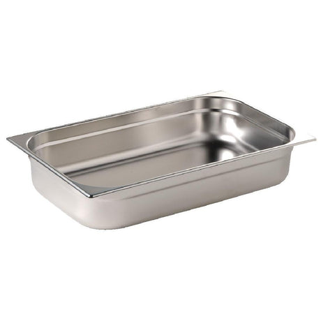Vogue Stainless Steel 1/1 Gastronorm Pan 65mm - K903 GN Gastronorm Pans Vogue   
