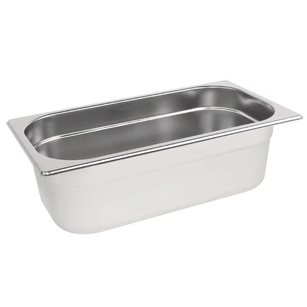 Vogue Stainless Steel 1/3 Gastronorm Pan 100mm - K933
