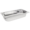 Vogue Stainless Steel 1/3 Gastronorm Pan 65mm - K929 GN Gastronorm Pans Vogue   