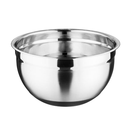 Vogue Stainless Steel Bowl with Silicone Base 3Ltr - GG021 Mixing & Kneading Vogue   