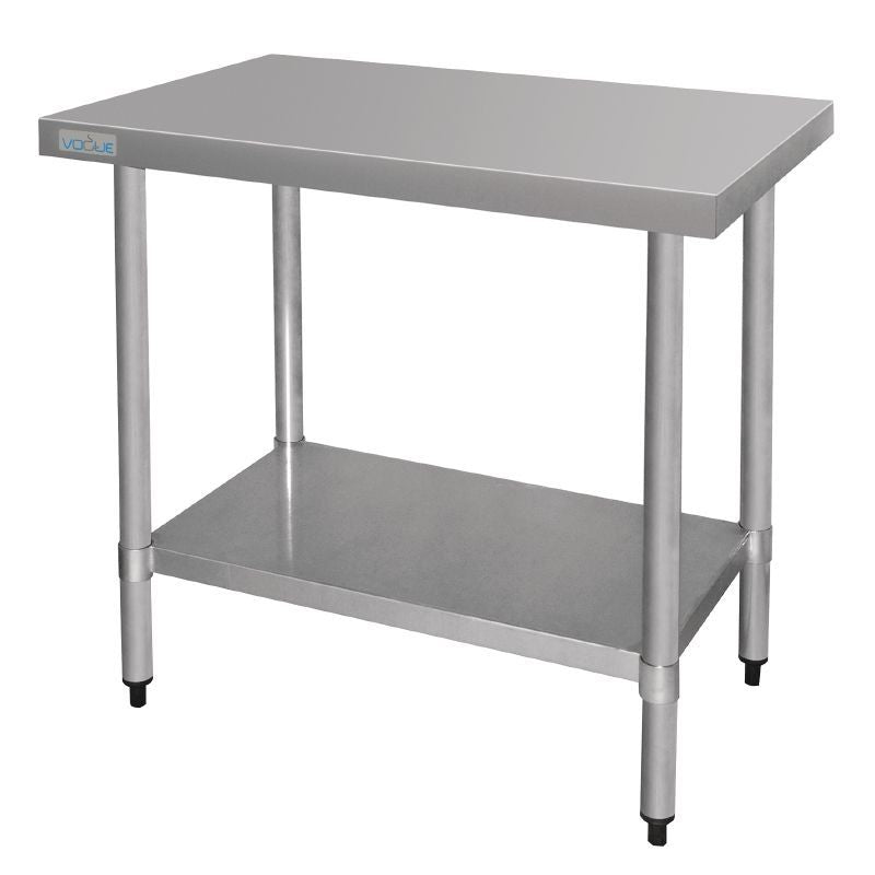 Vogue Stainless Steel Prep Table 900mm - T375