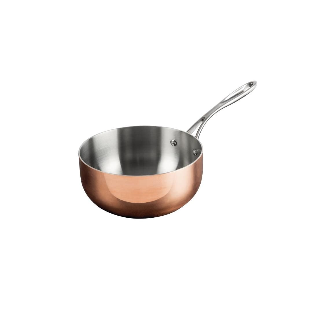 Vogue Tri Wall Copper Flared Saute Pan 200mm - CM677 Pans & Pots Vogue   