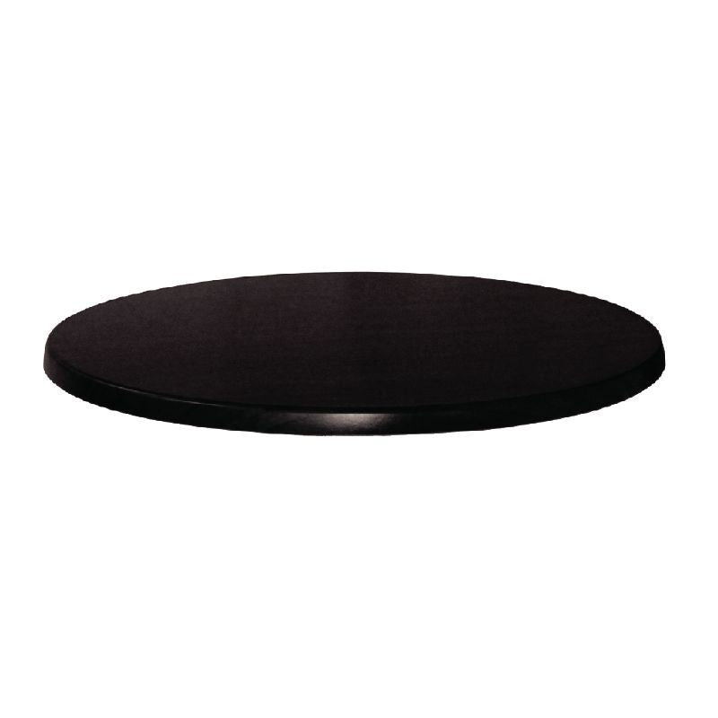 Werzalit Round Table Top Black 800mm - CC513 Mix and Match Table Tops and Bases Werzalit   