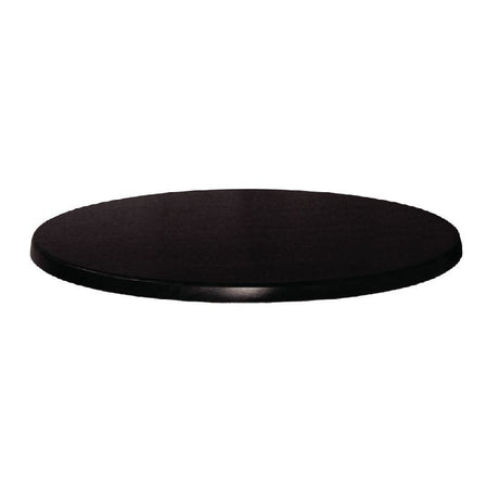 Werzalit Round Table Top Black 800mm - CC513