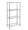 Empire 4-Tier Heavy-Duty Wire Shelving Unit | 750mm Wide, 120kg Per Shelf Storage Rack – RACK-750 Chrome Wire Shelving and Racking Empire