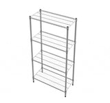 Empire 4-Tier Heavy-Duty Wire Shelving Unit | 750mm Wide, 120kg Per Shelf Storage Rack – RACK-750 Chrome Wire Shelving and Racking Empire