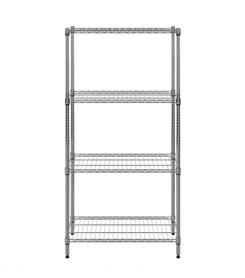 Empire 4 Tier Wire Racking Shelving Kit 750mm Wide - RACK-750 Chrome Wire Shelving and Racking Empire   