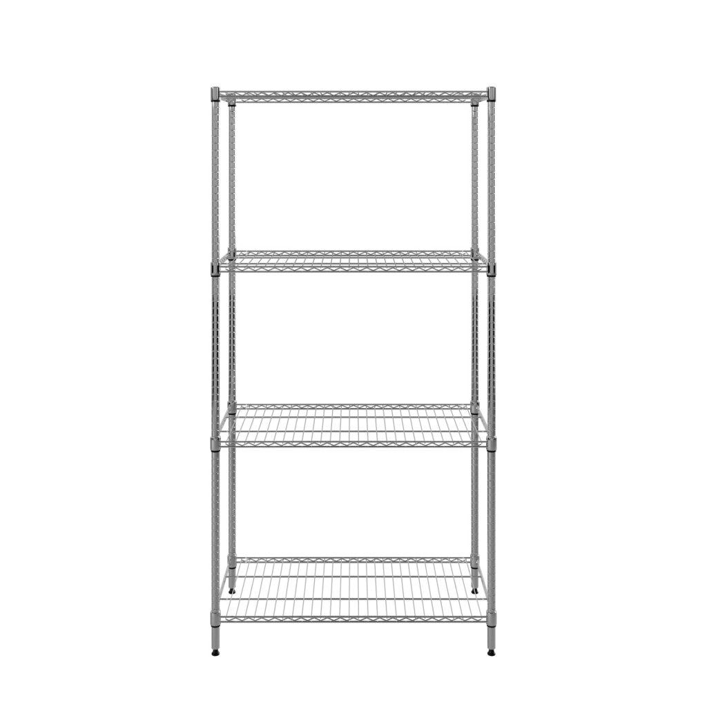 Empire 4 Tier Wire Racking Shelving Kit 900mm Wide - RACK-900 Chrome Wire Shelving and Racking Empire   